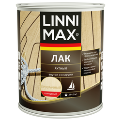 Лак алкидно-уретановый LINNIMAX Лак Яхтный глянцевый 0,75 л, крупный план