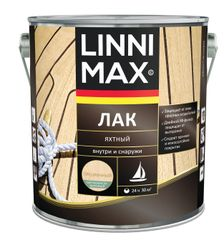 Лак алкидно-уретановый LINNIMAX Лак Яхтный шелковисто-матовый 2,5 л, фото