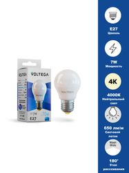 Светодиодная лампа Simple Globe 7W 4000K E27 (7053), крупный план