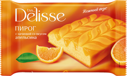 Пирог DELISSE с начинкой со вкусом апельсина, 330г, картинка