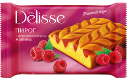 Пирог DELISSE с начинкой со вкусом малины, 330г, фото