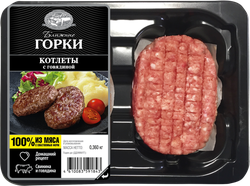 Котлеты из свинины и говядины БЛИЖНИЕ ГОРКИ, 360г, крупный план