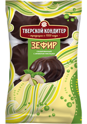 Зефир ТВЕРСКОЙ КОНДИТЕР фисташковый глазированный, 205г, изображение