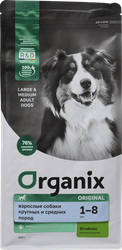Корм сухой для собак ORGANIX с ягненком, фруктами и овощами, 800г, вид