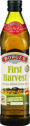 Масло оливковое BORGES First Harvest Extra Virgin, 500мл, крупный план