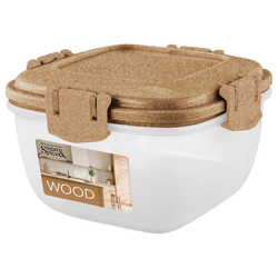 КОНТЕЙНЕР ДЛЯ ПРОДУКТОВ SUGAR&SPICE WOOD ГЕРМЕТИЧНЫЙ 0,35Л КВАДРАТНЫЙ, фотография