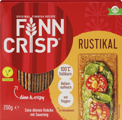 Хлебцы ржаные FINN CRISP Rustikal хрустящие с тмином, 200г, фотография