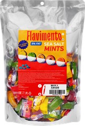 Конфеты FLAVIMENTO Mints sea salt с морской солью, без сахара, 500г, крупный план