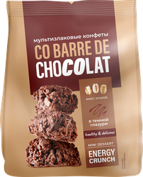 Конфеты CO BARRE DE CHOCOLAT Мультизлаковые с темной глазурью, 135г, картинка