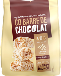 Конфеты CO BARRE DE CHOCOLAT Мультизлаковые с белой глазурью, 135г, картинка