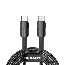 Кабель Type-C – Type-C REXANT 1 м черный, детальное фото