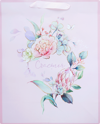 Пакет подарочный CITY HOME TRADE Special Flower 31,5х25,5х11см эффект, 1шт, фотография