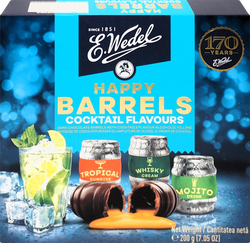 Конфеты HAPPY BARRELS Ассорти с коктейльной начинкой, 200г, изображение