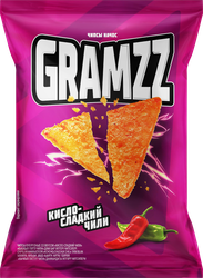 Чипсы кукурузные GRAMZZ Начос, со вкусом кисло-сладкий чили, 55г, фотография