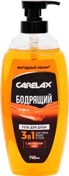 Гель для душа CARELAX 3в1 Бодрящий, 750мл, картинка