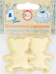 Украшение декоративное ФЕНИКС-ПРЕЗЕНТ Мишки 5,7x0,2x4,7см, Арт. 82633, 2шт, картинка