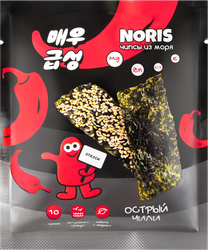 Чипсы нори NORIS со вкусом острый чили, 10г, картинка