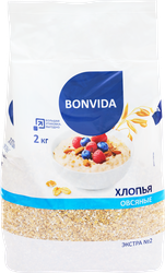Хлопья овсяные BONVIDA Экстра №2, 2кг, детальное фото