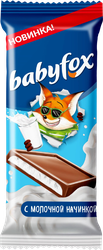 Шоколад BABYFOX с молочной начинкой, 24г, изображение
