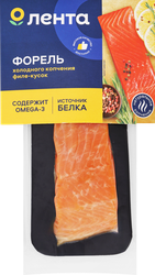 Форель холодного копчения ЛЕНТА филе-кусок, 130г, фото