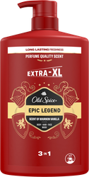 Гель для душа и шампунь мужскойOLD SPICE Epic legend 3в1, 1000мл, фото
