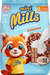 Шарики кукурузные MINI MILLS Шоколадные, 370г, вид