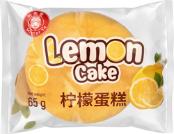 Кекс LEJINJI со вкусом лимона, 65г, крупный план