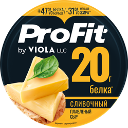 Сыр плавленый VIOLA ProFit Сливочный высокобелковый, без змж, 130г, крупный план