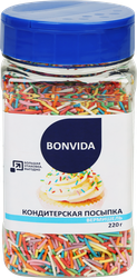Посыпка кондитерская BONVIDA Вермишель, 220г, фото
