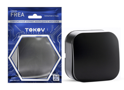 Выключатель TOKOV ELECTRIC 1-кл. ОП Frea 10А IP20 250В АБС-пластик карбон TKE-FR-V1-C14, крупный план