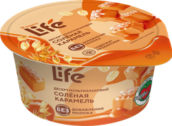 Десерт мультизлаковый ЛЕНТА LIFE Соленая карамель, без змж, 130г, картинка