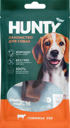 Лакомство для собак HUNTY Говяжье ухо, 40г, детальное фото