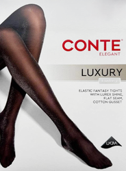 Колготки женские CONTE Fantasy Luxury 30 den р. 3 nero, Арт. 22С-138СП, крупный план