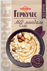 Каша овсяная ГЕРКУЛЕС Gourmet, с сыром, миндалем и медом, 40г, картинка