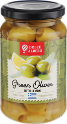 Оливки c лимоном DOLCE ALBERO, 350г, крупный план