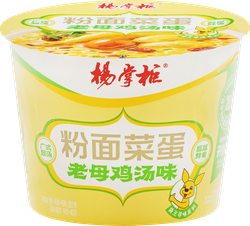 Лапша и фунчоза YANGZHANGGUI С овощами и маринованным куриным яйцом, 182г, фото