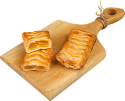 Слойка с начинкой манго-маракуйя, 65г, вид