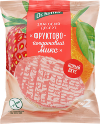 Десерт рисовый DR KORNER Фруктово-йогуртовый микс, 34г, картинка