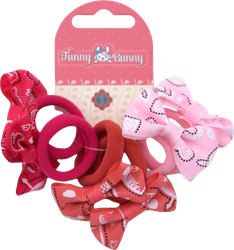 Резинка для волос FUNNYBUNNY в ассортименте Арт. NFB1-34, 6шт, фото