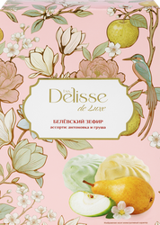 Зефир DELISSE DE LUXE Белевский Ассорти: антоновка, груша, 250г, вид
