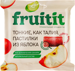Пастилки фруктовые FRUIT It Яблоко, без сахара, 70г, фото