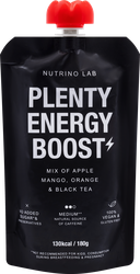Пюре фруктовое NUTRINO LAB Plenty Energy Boost, из яблока, манго, апельсина и черного чая, 180г, фотография