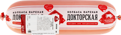 Колбаса вареная БЕЛАРУСКIЯ РЭЦЭПТЫ Докторская ГОСТ, весовая, крупный план