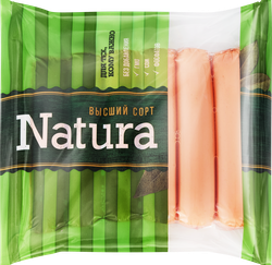 Сосиски NATURA Классические, высший сорт, 320г, вид