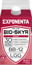 Напиток кисломолочный EXPONENTA BIO-SKYR 3в1 Гранат, обезжиренный с высоким содержанием белка, без змж, 500г, фотография