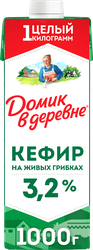 Кефир ДОМИК В ДЕРЕВНЕ 3,2%, без змж, 1000г, изображение