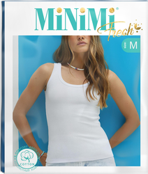 Майка женская MINIMI размеры в ассортименте, jeans, кашкорсе, Арт. BMi_F 1321_01CE, изображение
