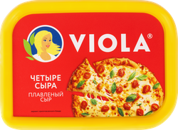 Сыр плавленый VIOLA Четыре сыра 35%, без змж, 190г, картинка