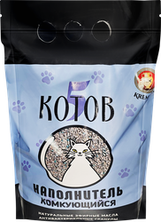 Наполнитель для кошачьего туалета 5 КОТОВ Кремниевый комкующийся натуральный, 2,5кг, вид