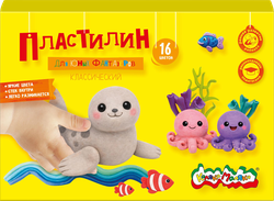 Пластилин КАЛЯКА-МАЛЯКА Классический, 16 цветов, со стеком, в ассортименте, 240г, детальное фото